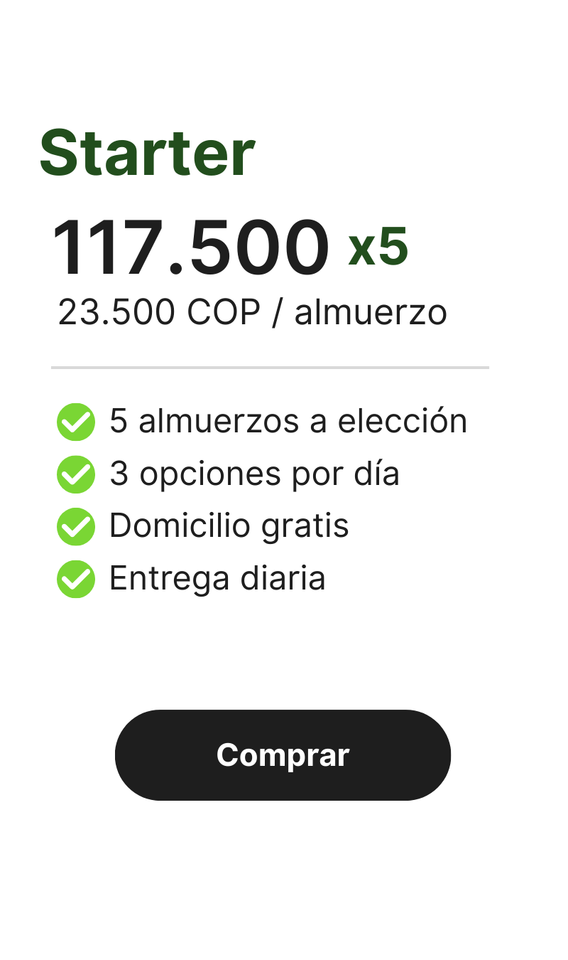 05 almuerzos al mes