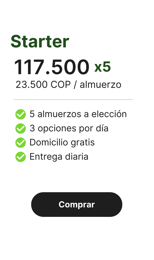 05 almuerzos al mes