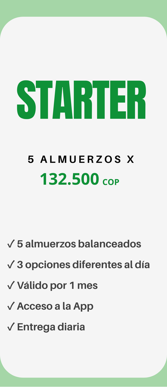 05 almuerzos al mes